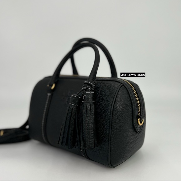 Tory Burch Mini Thea Satchel Crossbody In Black - Picture 2 of 10